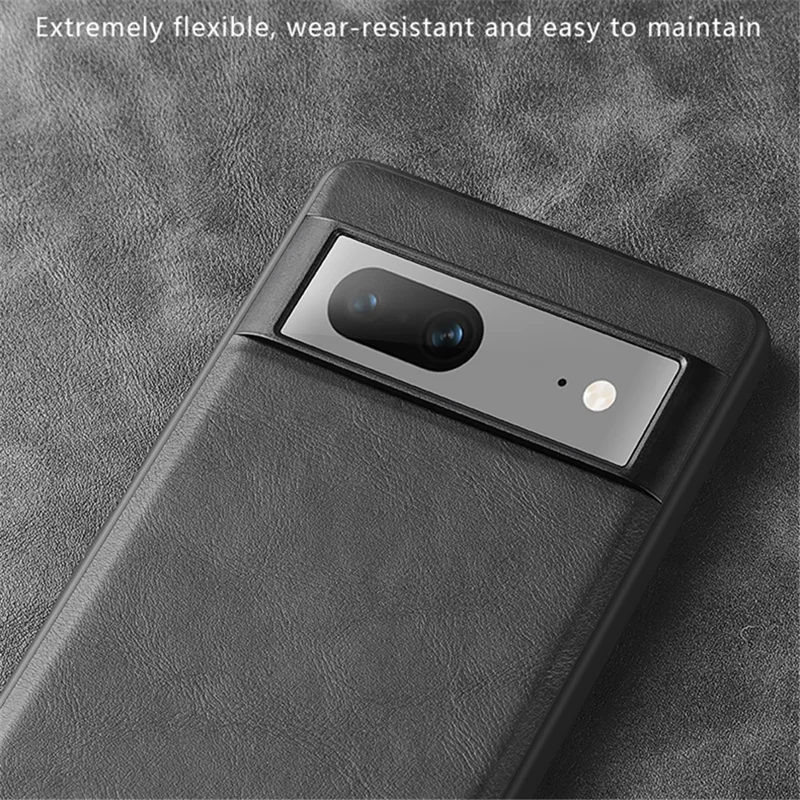 X-LEVEL Earl 3rd Gen Series For Google Pixel 7 5G Matte Phone Case Soft TPU Anti-Scratch Cover - Brown
