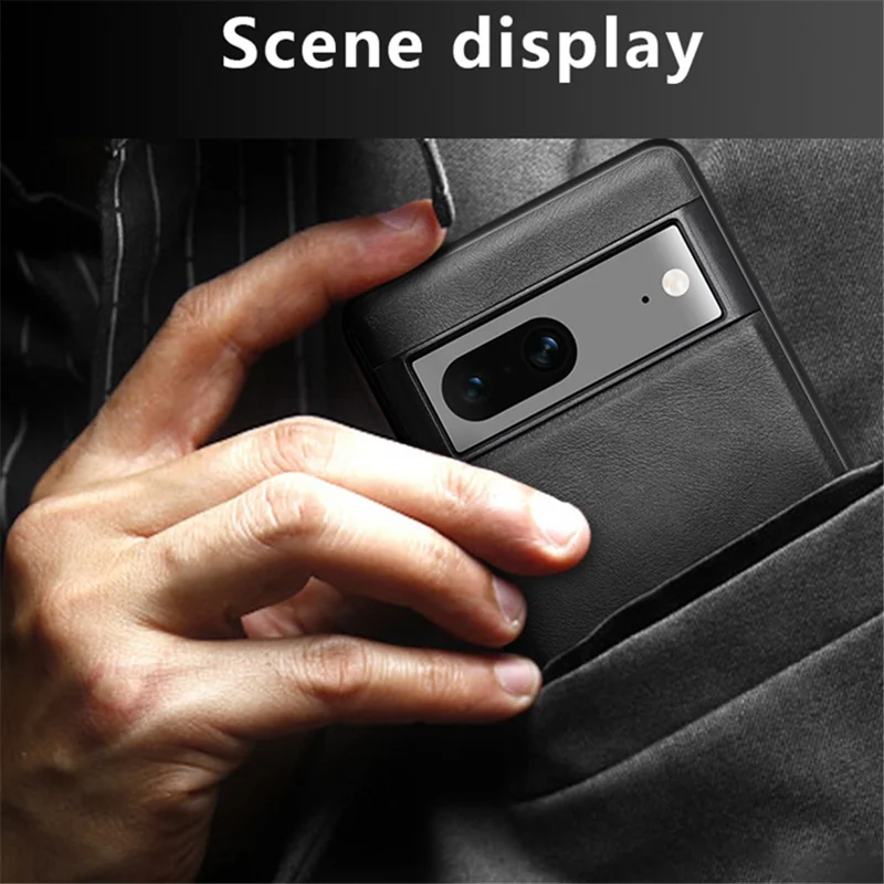 X-LEVEL Earl 3rd Gen Series For Google Pixel 7 5G Matte Phone Case Soft TPU Anti-Scratch Cover - Brown