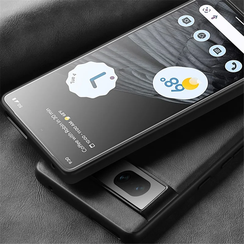 X-LEVEL Earl 3rd Gen Series For Google Pixel 7 5G Matte Phone Case Soft TPU Anti-Scratch Cover - Brown