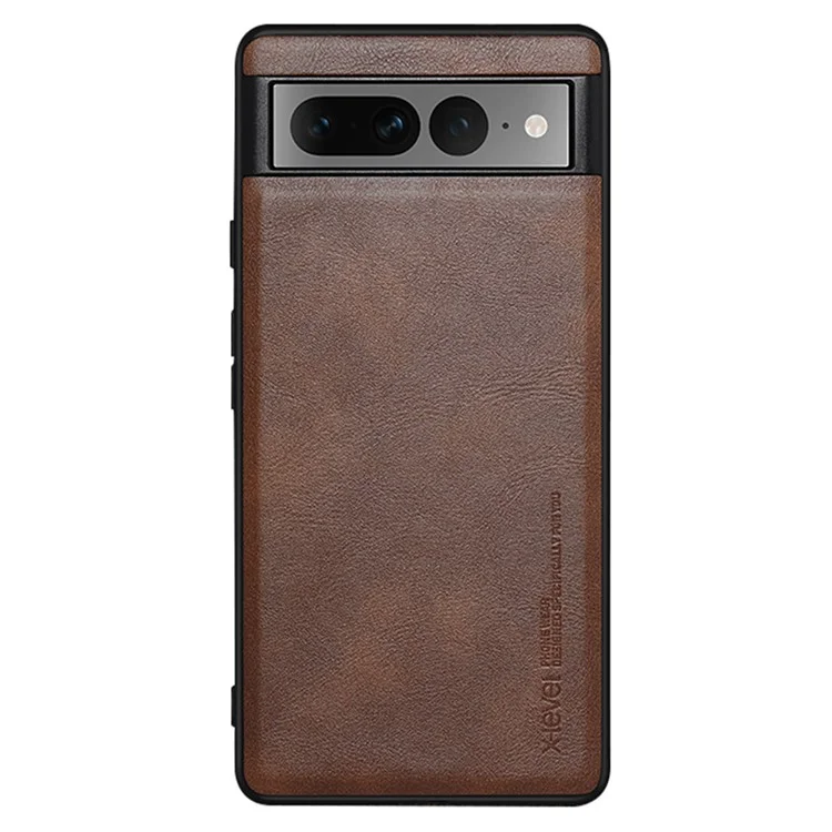 X-LEVEL Earl 3rd Gen Series Für Google Pixel 7 Pro 5G Weiche TPU-Handyhülle Matte Anti-Drop-Abdeckung - Braun