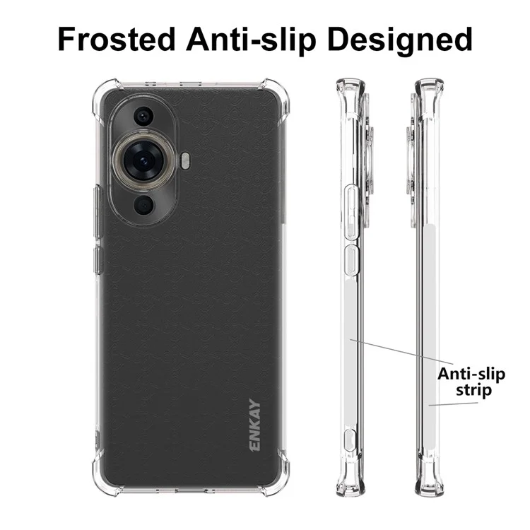 ENKAY HAT PRINCE For Huawei nova 11 Pro / 11 Ultra  Mobile Phone Case Anti-Slip Strip Edge Clear Phone Cover