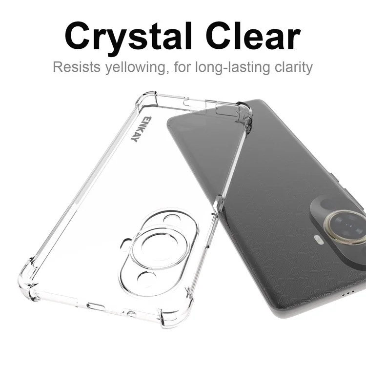 ENKAY HAT PRINCE For Huawei nova 11 Pro / 11 Ultra  Mobile Phone Case Anti-Slip Strip Edge Clear Phone Cover