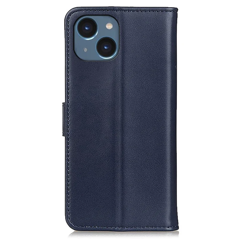 Per iPhone 15 Anti-Scratch TPU+PU Leather Phone Cover Full Protection Case Wallet Phone Shell - Blu