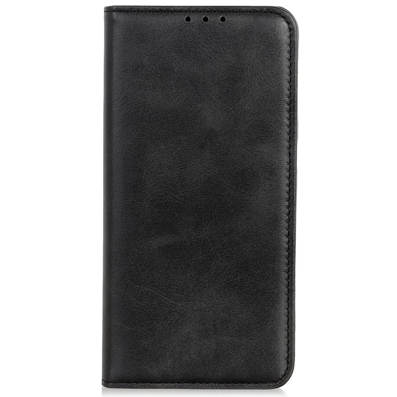 For iPhone 15 Anti-Scratch Phone Case Full Protection Stand Split Leather Wallet Cell Phone Cover - Black