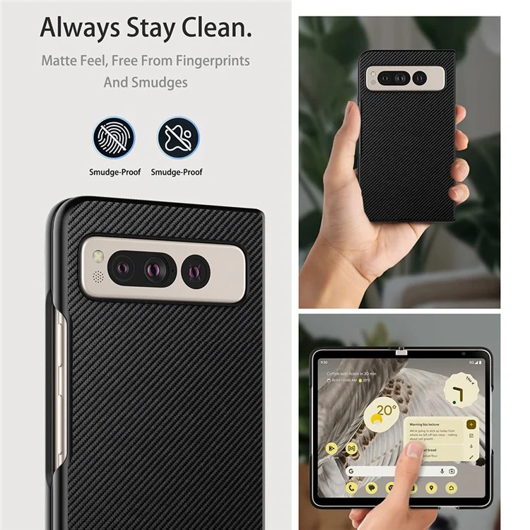 VILI TC Series Phone Case per Google Pixel Fold, Antigraffio Rivestimento in Pelle PU Copertura PC+TPU