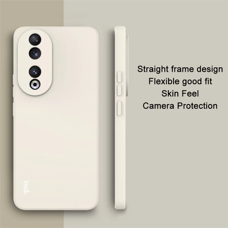 IMAK UC-4 Série Para Honor 90 Straight Edge Phone Case Soft TPU Drop-proof Cover - Branco
