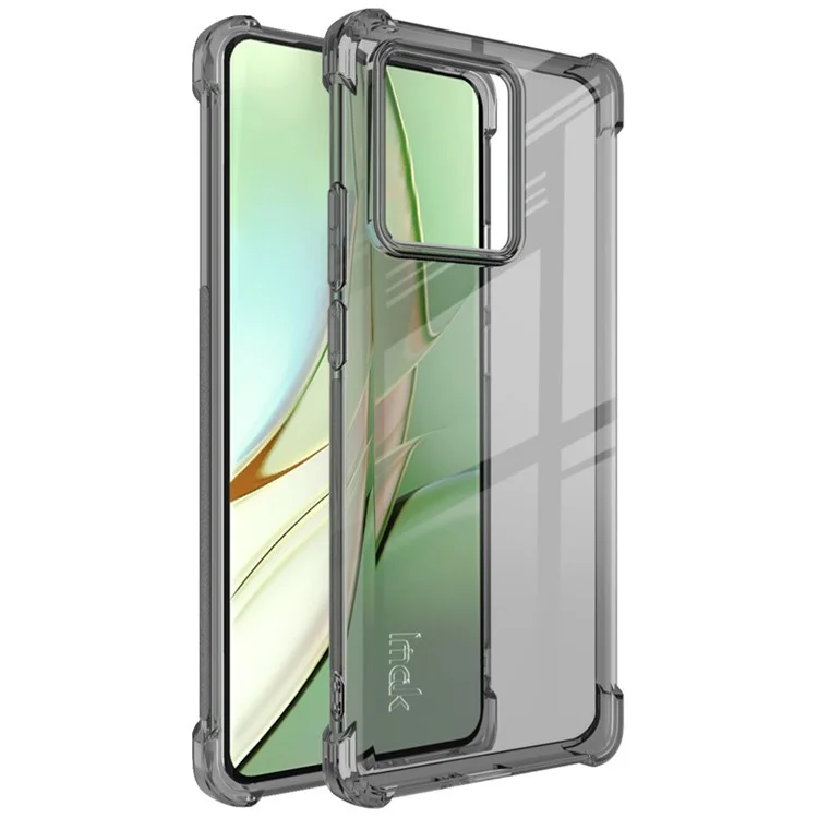 IMAK для Motorola Edge 40 5G Clear TPU Чехол для телефона Airbag Anti-drop Задняя крышка телефона - Прозрачный черный