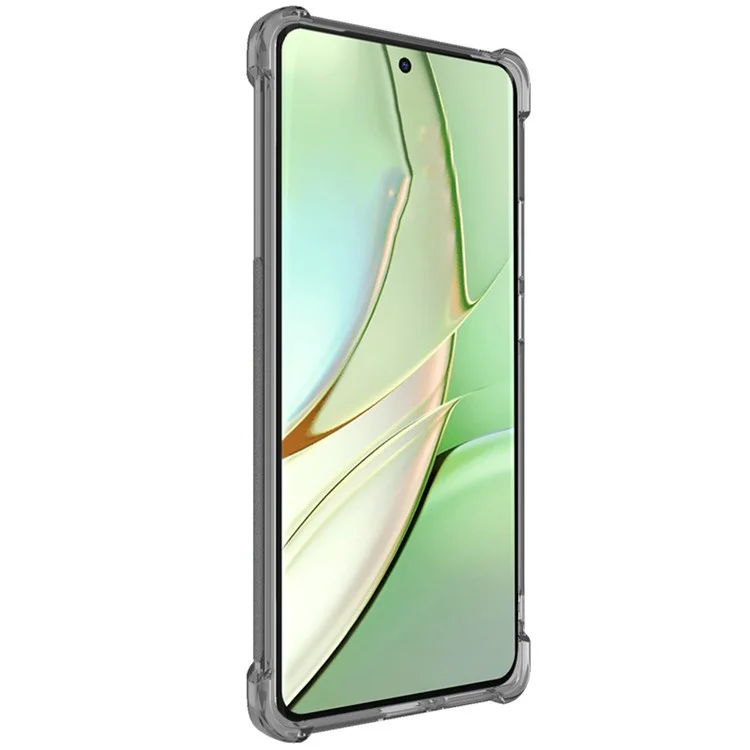 IMAK для Motorola Edge 40 5G Clear TPU Чехол для телефона Airbag Anti-drop Задняя крышка телефона - Прозрачный черный