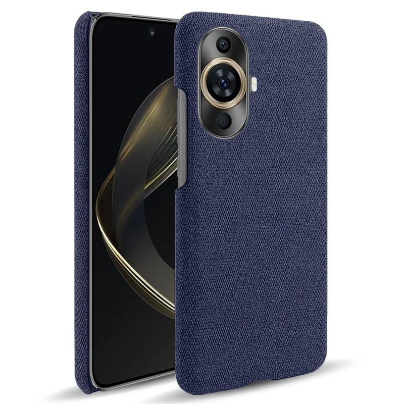 For Huawei nova 11 / nova 12s 4G / nova 12 Lite 4G Drop-proof Mobile Phone Case Cloth+Hard PC Phone Protective Cover - Blue
