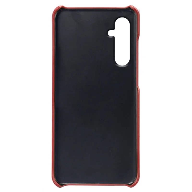 For Samsung Galaxy M54 5G / F54 5G Calf Texture Phone Case Shockproof PU Leather+PC Smartphone Cover - Red