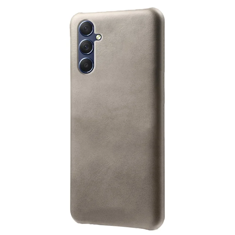 Para Samsung Galaxy M54 5G / F54 5G Calf Texture Phone Case Funda de teléfono con textura de piel de becerro resistente a los golpes de PU Leather+PC - Gris