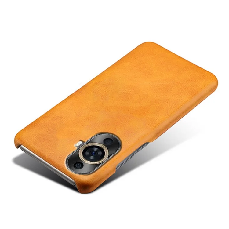 For Huawei nova 11 Pro / nova 11 Ultra Anti-Scratch PU Leather+PC Phone Cover Calf Texture Cell Phone Case - Orange