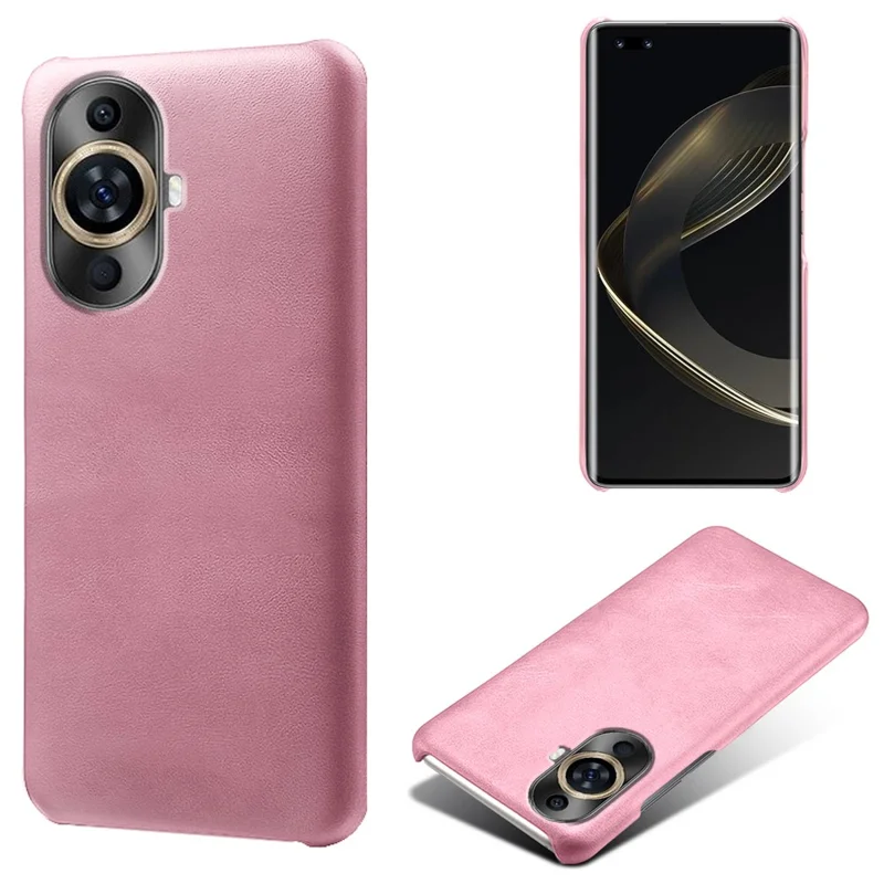 For Huawei nova 11 Pro / nova 11 Ultra Anti-Scratch PU Leather+PC Phone Cover Calf Texture Cell Phone Case - Rose Gold