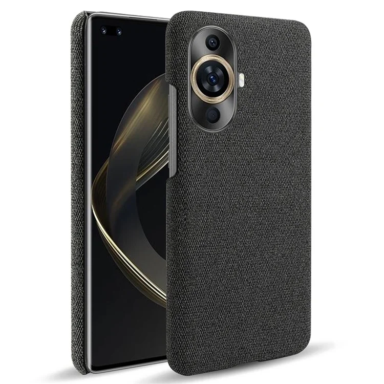 Para Huawei nova 11 Pro / nova 11 Ultra Capa de Telefone de Pano+PC Rígido Anti-Riscos - Preto