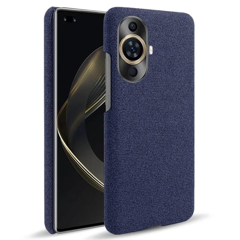 For Huawei nova 11 Pro / nova 11 Ultra Cloth+Hard PC Phone Case Anti-scratch Cell Phone Cover - Blue