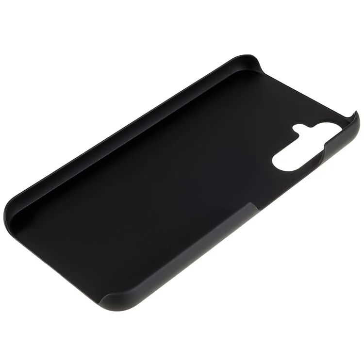 Pour Samsung Galaxy A24 4G (162,1 x 77,6 x 8,3 mm) Étui de téléphone en PC dur Caoutchouté Résistant aux rayures Housse de téléphone portable - Noir