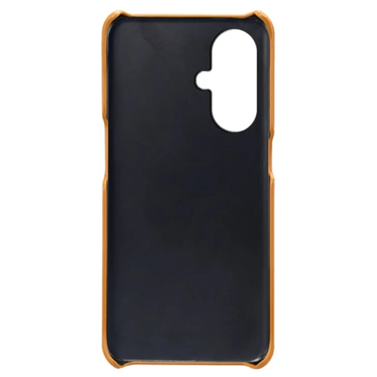 Für OnePlus Nord CE3 5G / CE 3 Lite 5G / Nord N30 5G Kalbsleder-Textil-Handyhülle PU-Leder + PC Schutzhülle - Orange