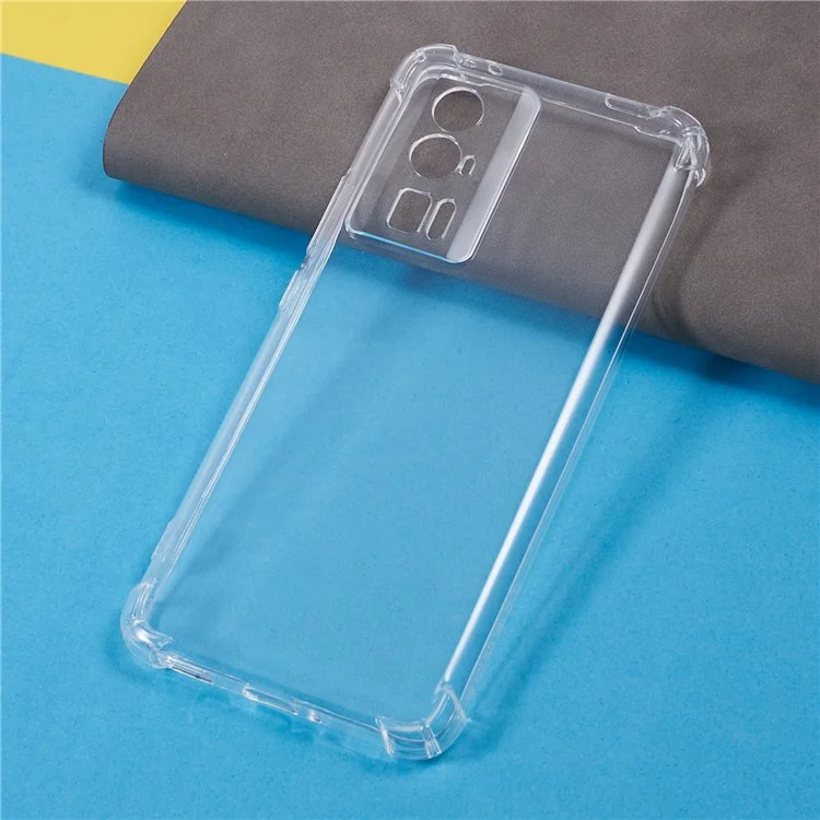 Per Xiaomi Poco F5 Pro 5G / Redmi K60 5G / K60 Pro 5G Custodia Telefonica Trasparente Rinforzo Angoli TPU