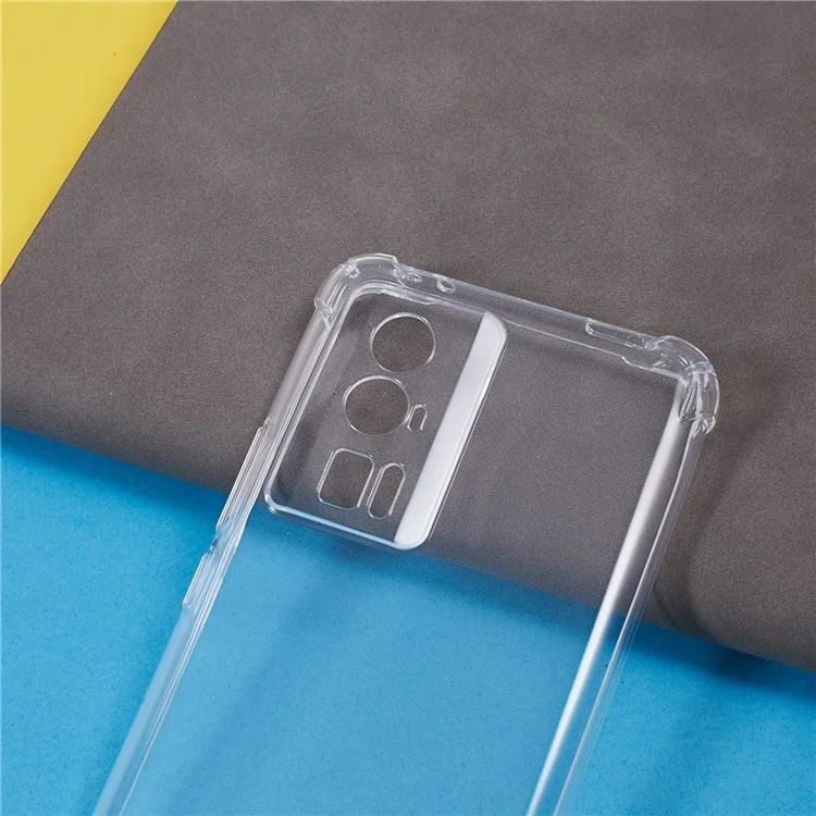 Per Xiaomi Poco F5 Pro 5G / Redmi K60 5G / K60 Pro 5G Custodia Telefonica Trasparente Rinforzo Angoli TPU
