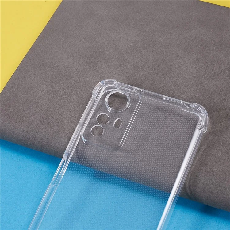Pour Xiaomi Redmi Note 12S 4G Transparent TPU Case Renforcé Coins Housse de Téléphone Mobile