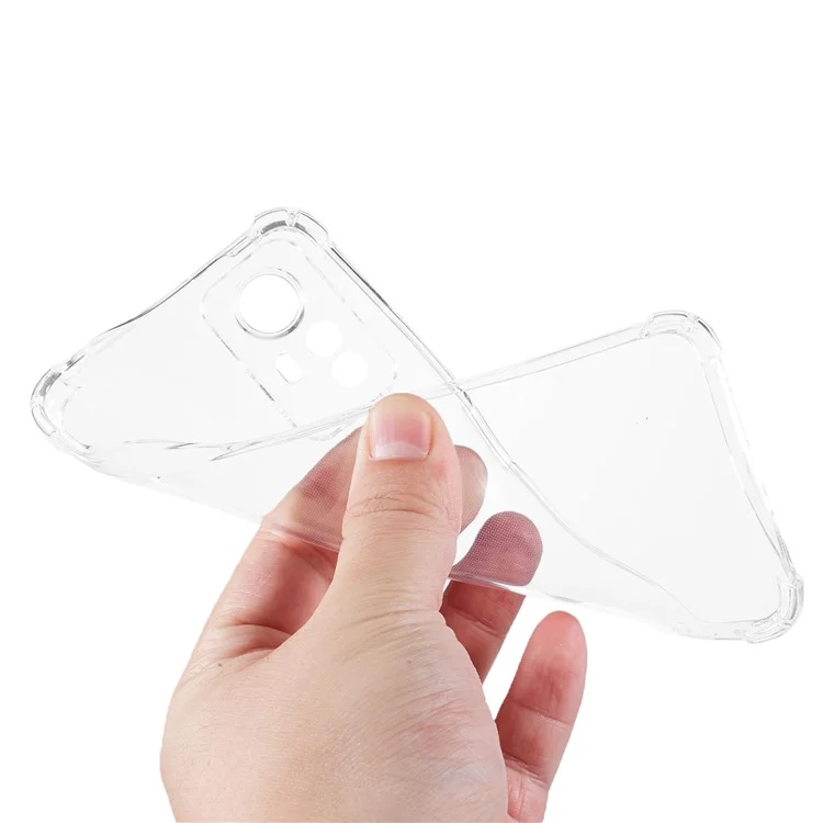 Pour Xiaomi Redmi Note 12S 4G Transparent TPU Case Renforcé Coins Housse de Téléphone Mobile