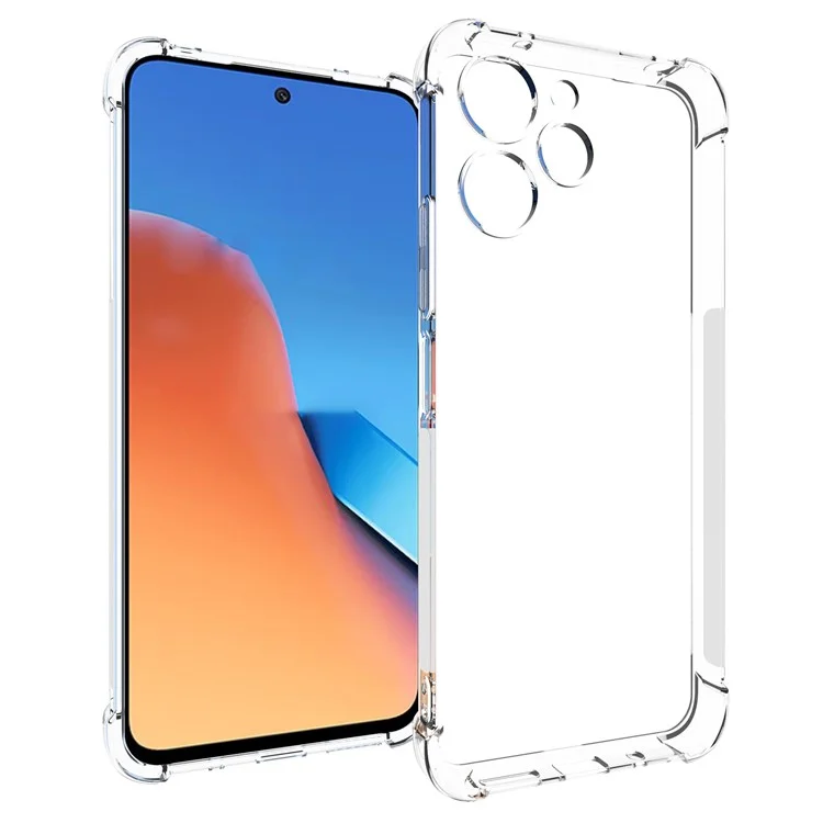 Для Xiaomi Redmi 12 4G / 12 5G (Global) / Poco M6 Pro 5G Anti-Slip TPU Прозрачный чехол для телефона с защитой от падения