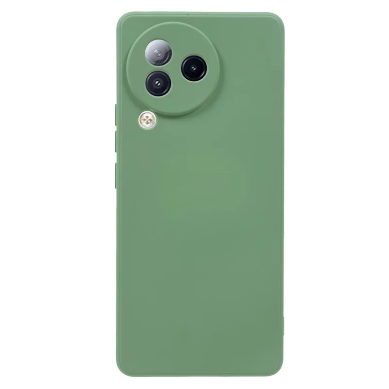 For Xiaomi Civi 3 5G Soft TPU Phone Case Fiber Lining Candy Color Rubberized Phone Cover - Bean Green