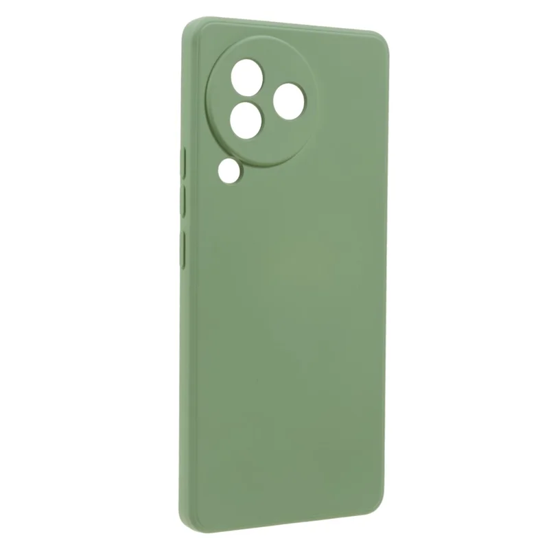 For Xiaomi Civi 3 5G Soft TPU Phone Case Fiber Lining Candy Color Rubberized Phone Cover - Bean Green