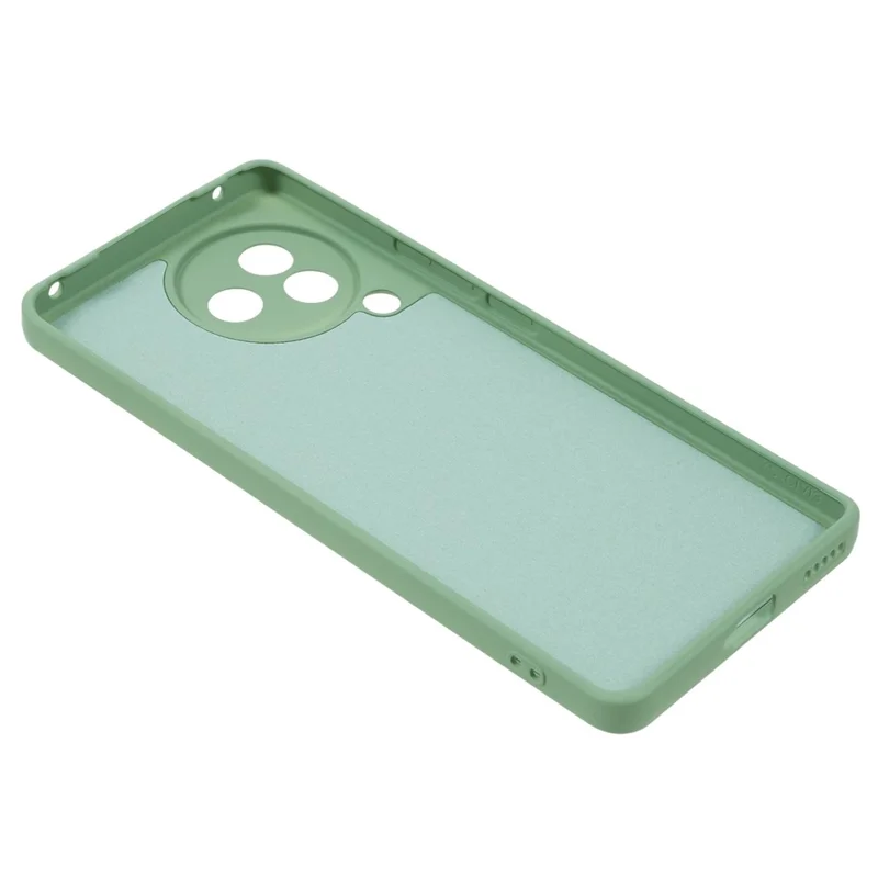 For Xiaomi Civi 3 5G Soft TPU Phone Case Fiber Lining Candy Color Rubberized Phone Cover - Bean Green