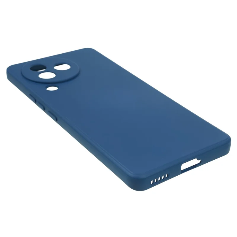 For Xiaomi Civi 3 5G Soft TPU Phone Case Fiber Lining Candy Color Rubberized Phone Cover - Sapphire