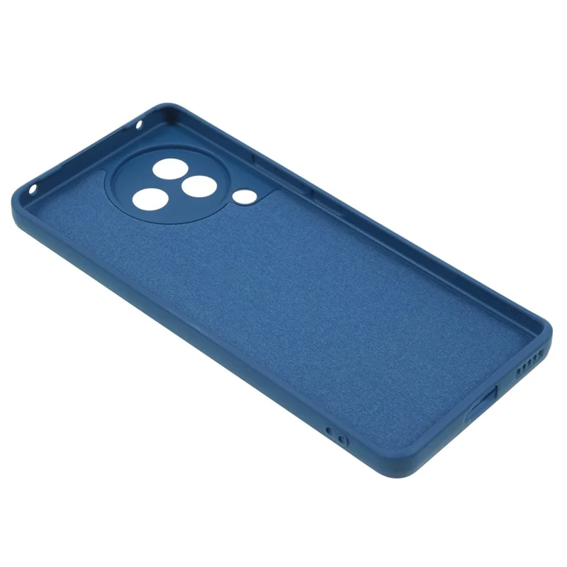 For Xiaomi Civi 3 5G Soft TPU Phone Case Fiber Lining Candy Color Rubberized Phone Cover - Sapphire