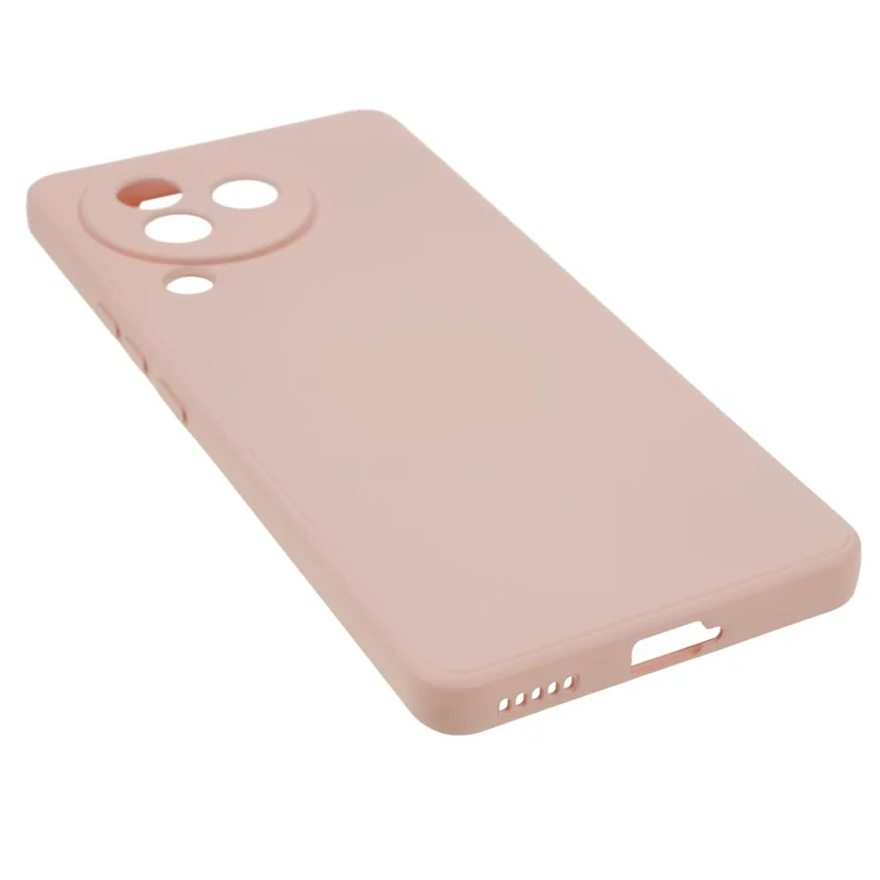 For Xiaomi Civi 3 5G Soft TPU Phone Case Fiber Lining Candy Color Rubberized Phone Cover - Pink