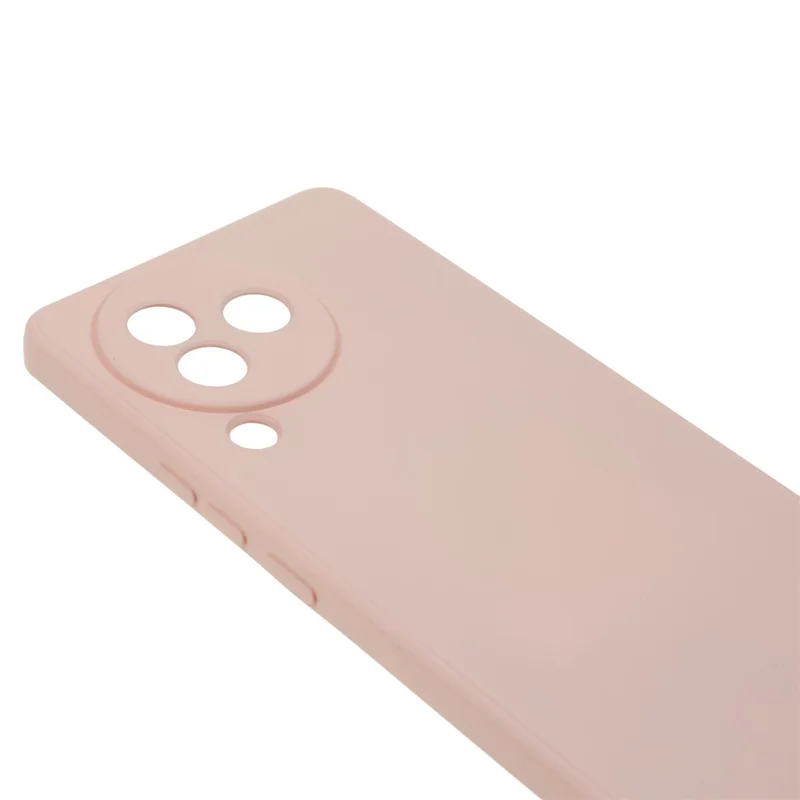For Xiaomi Civi 3 5G Soft TPU Phone Case Fiber Lining Candy Color Rubberized Phone Cover - Pink