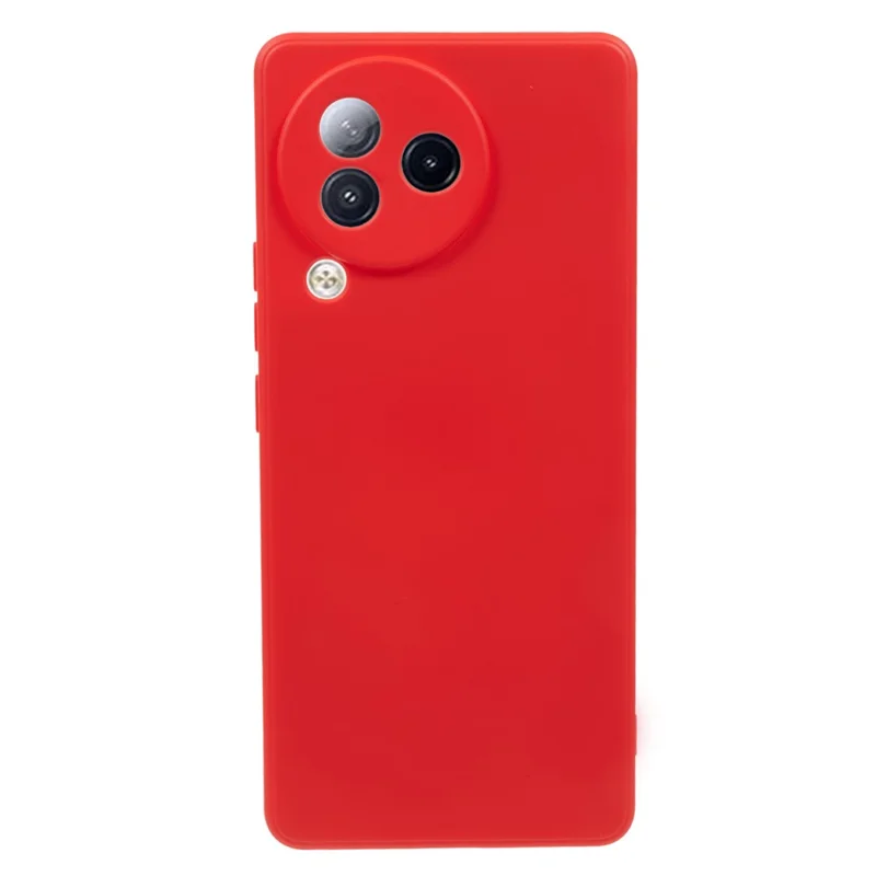 For Xiaomi Civi 3 5G Soft TPU Phone Case Fiber Lining Candy Color Rubberized Phone Cover - Red