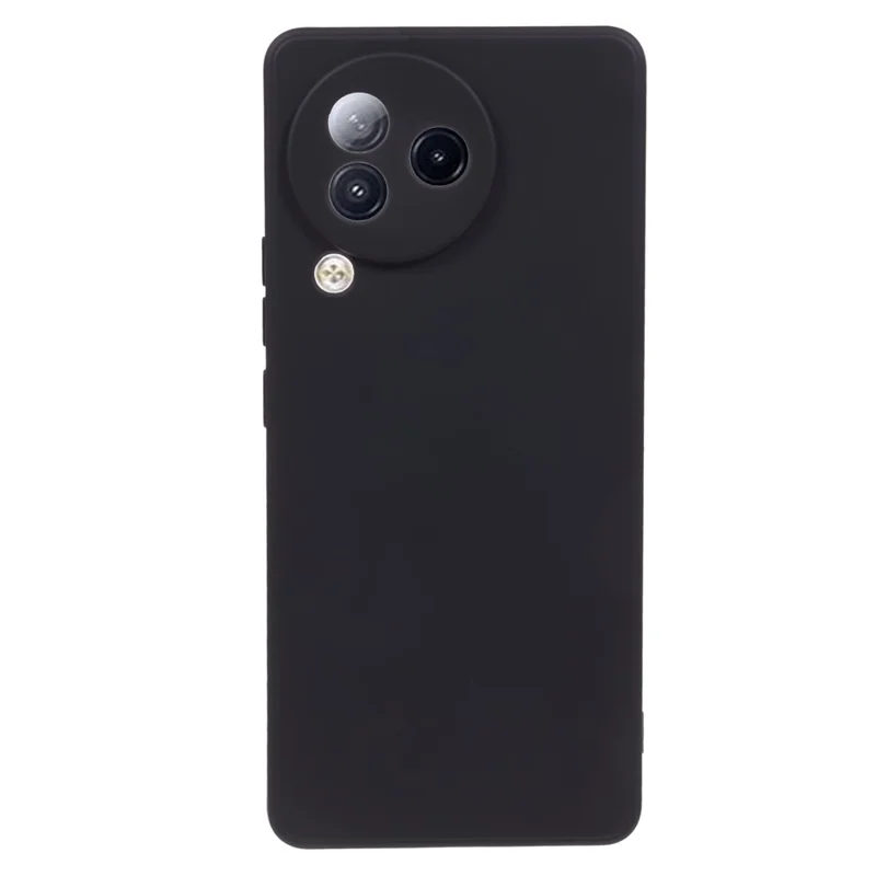 For Xiaomi Civi 3 5G Soft TPU Phone Case Fiber Lining Candy Color Rubberized Phone Cover - Black
