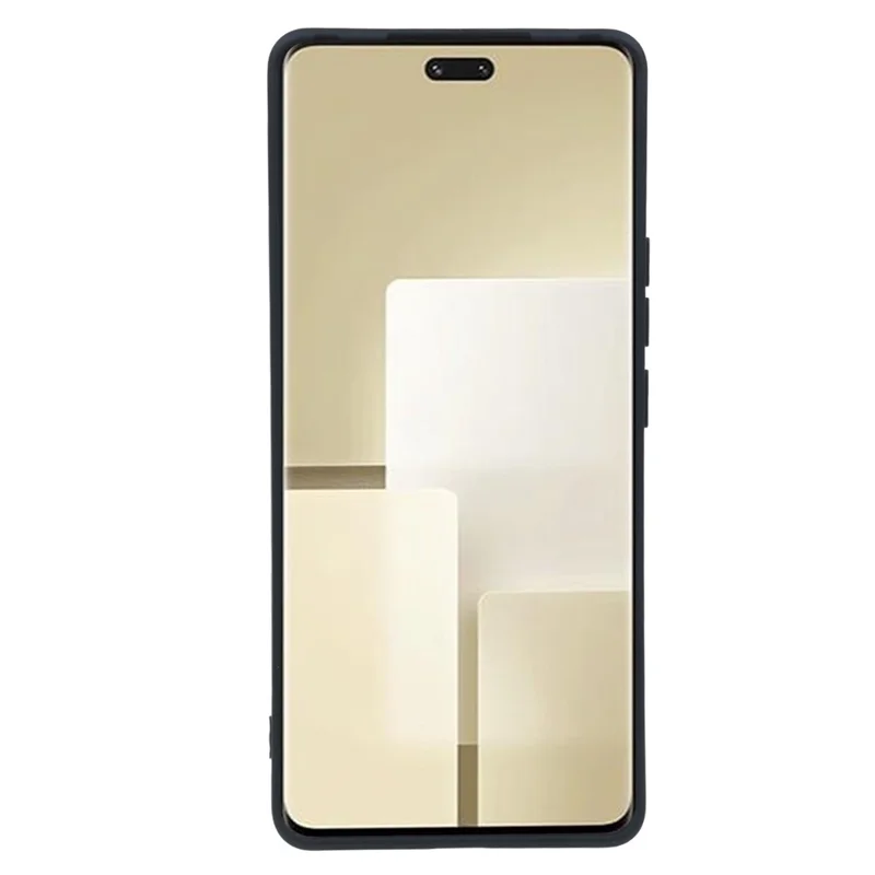 For Xiaomi Civi 3 5G Soft TPU Phone Case Fiber Lining Candy Color Rubberized Phone Cover - Black