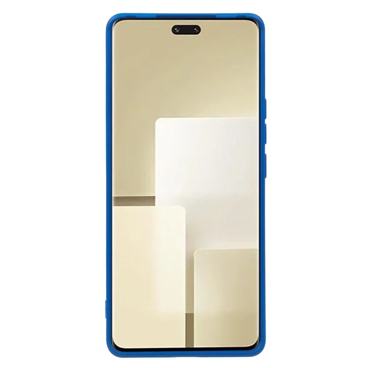 For Xiaomi Civi 3 5G Soft TPU Phone Case Fiber Lining Candy Color Rubberized Phone Cover - Klein Blue