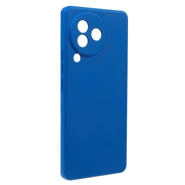 For Xiaomi Civi 3 5G Soft TPU Phone Case Fiber Lining Candy Color Rubberized Phone Cover - Klein Blue