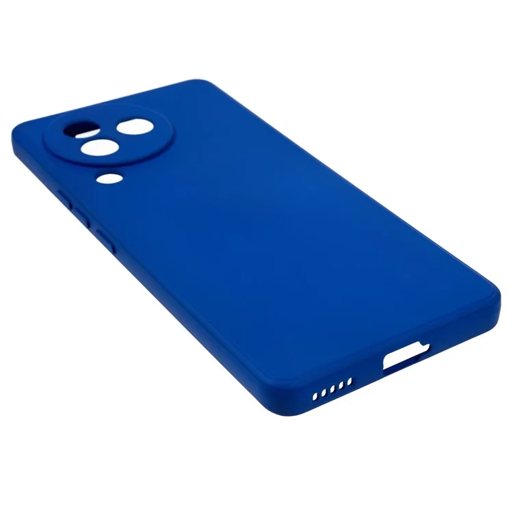 For Xiaomi Civi 3 5G Soft TPU Phone Case Fiber Lining Candy Color Rubberized Phone Cover - Klein Blue
