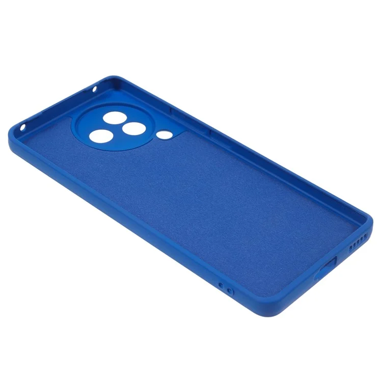For Xiaomi Civi 3 5G Soft TPU Phone Case Fiber Lining Candy Color Rubberized Phone Cover - Klein Blue