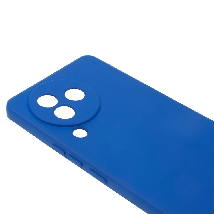 For Xiaomi Civi 3 5G Soft TPU Phone Case Fiber Lining Candy Color Rubberized Phone Cover - Klein Blue