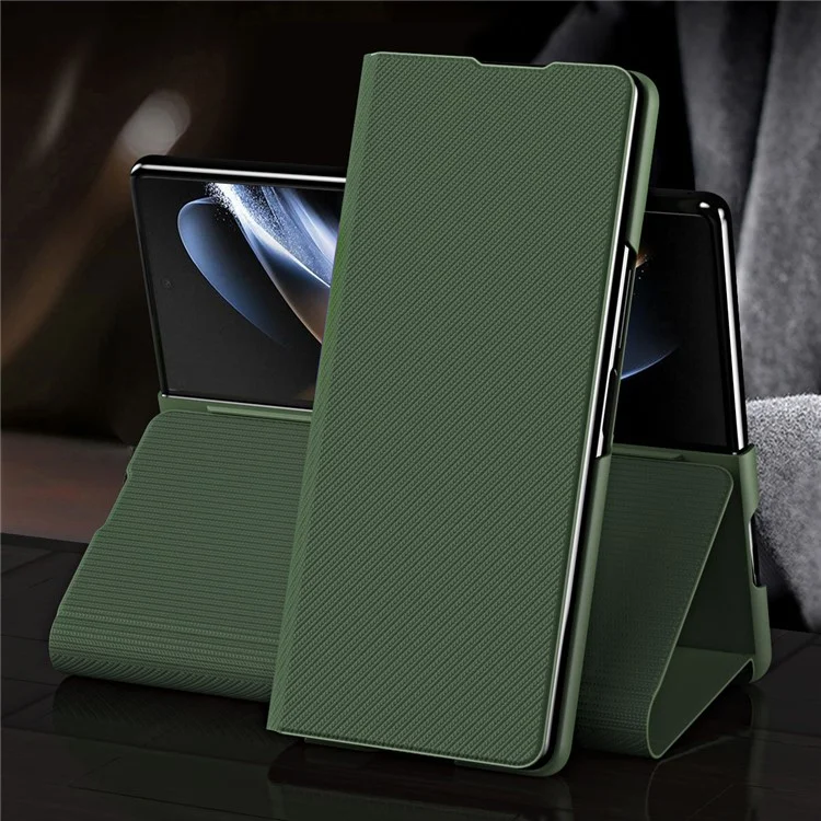 Funda protectora delgada antirraspaduras para Samsung Galaxy Z Fold5 5G, funda protectora para teléfono con acabado antihuellas - Verde