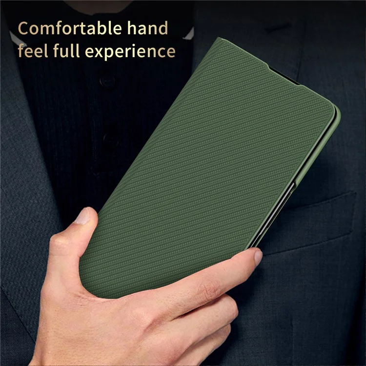 Funda protectora delgada antirraspaduras para Samsung Galaxy Z Fold5 5G, funda protectora para teléfono con acabado antihuellas - Verde