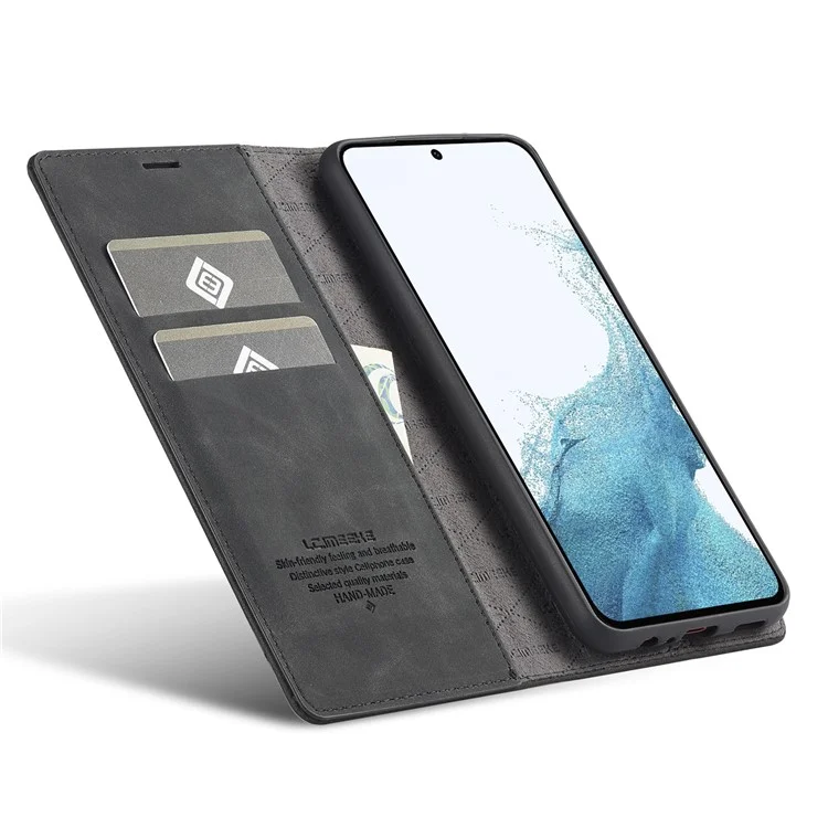 LC.IMEEKE Per Samsung Galaxy A24 4G (162,1 x 77,6 x 8,3 mm) Custodia flip in pelle sintetica con portafoglio e supporto - Nero