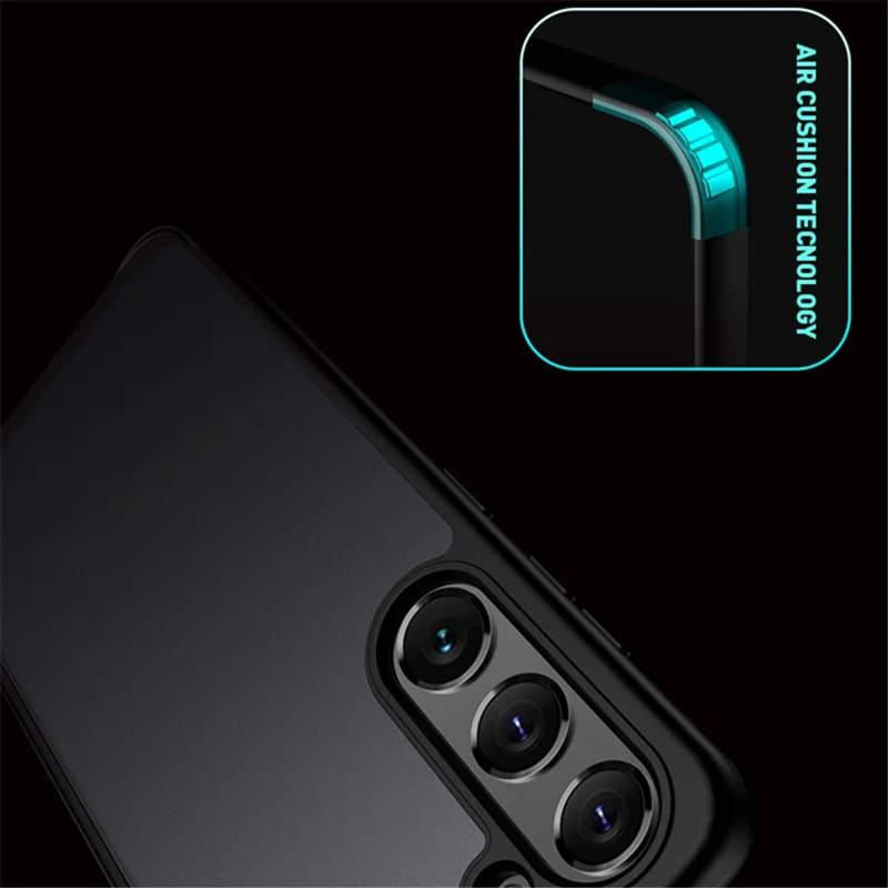 X-LEVEL Für Samsung Galaxy S23 Ultra Anti-Drop-Airbags Matt-Case TPU+PC-Handyhülle - Schwarz