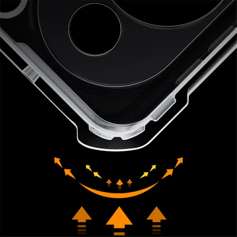 XUNDD For Huawei nova 11 Pro / nova 11 Ultra Phone Case Acrylic+TPU Anti-scratch Phone Cover - Black / Laser Texture