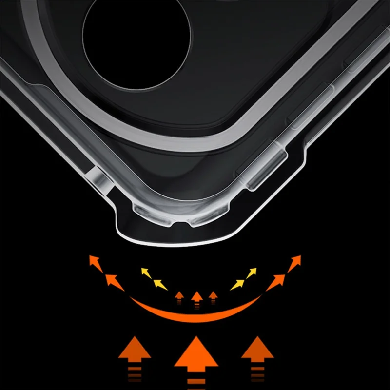 XUNDD For Honor 90 Pro Phone Protective Case Acrylic+TPU Shockproof Phone Cover - Black / Laser Texture