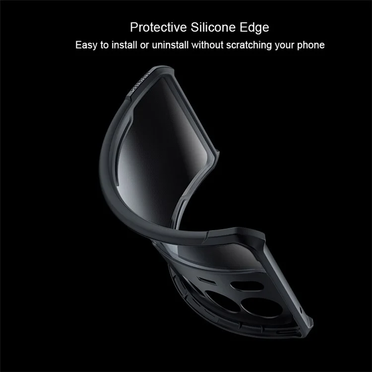 XUNDD Pour vivo S17 5G / V29 5G Coque de téléphone en acrylique+TPU anti-chute - Noir / Texture laser