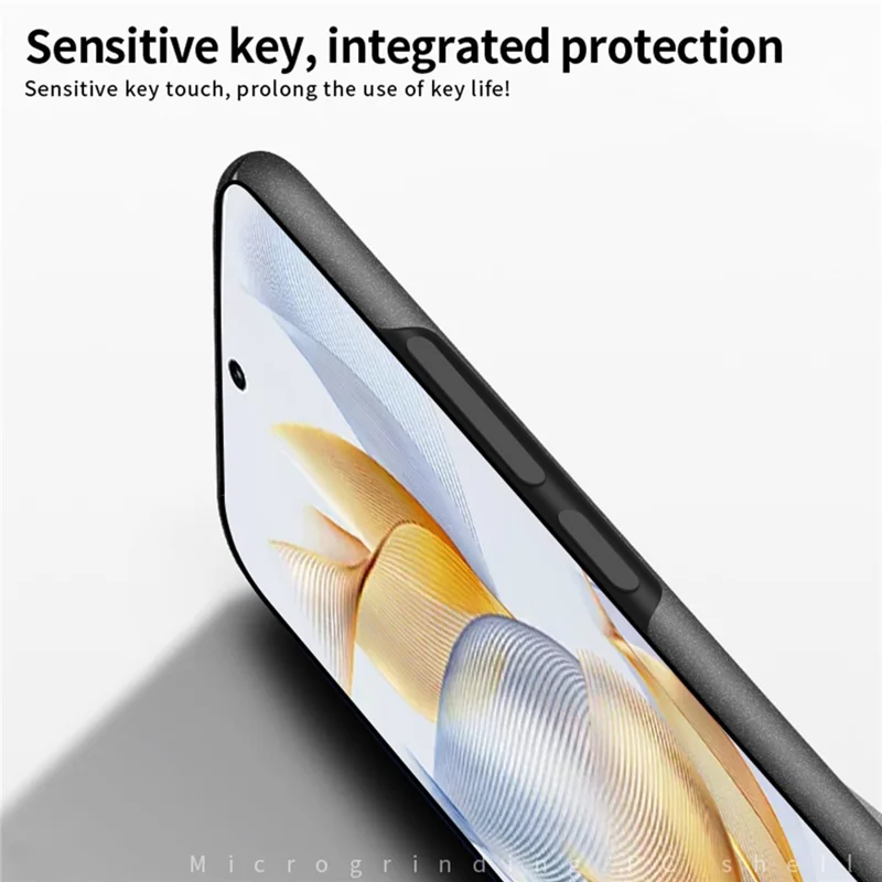 MOFI Shield Matte Series PC Phone Case for Honor 90 , Fingerprint-free Frosted Phone Cover - Black