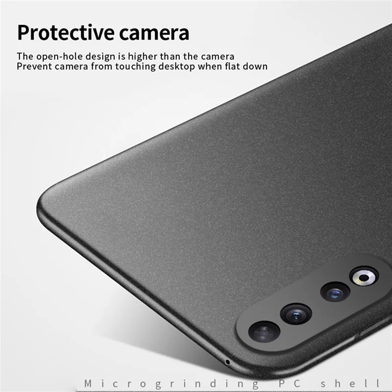 MOFI Shield Matte Series PC Phone Case for Honor 90 , Fingerprint-free Frosted Phone Cover - Black
